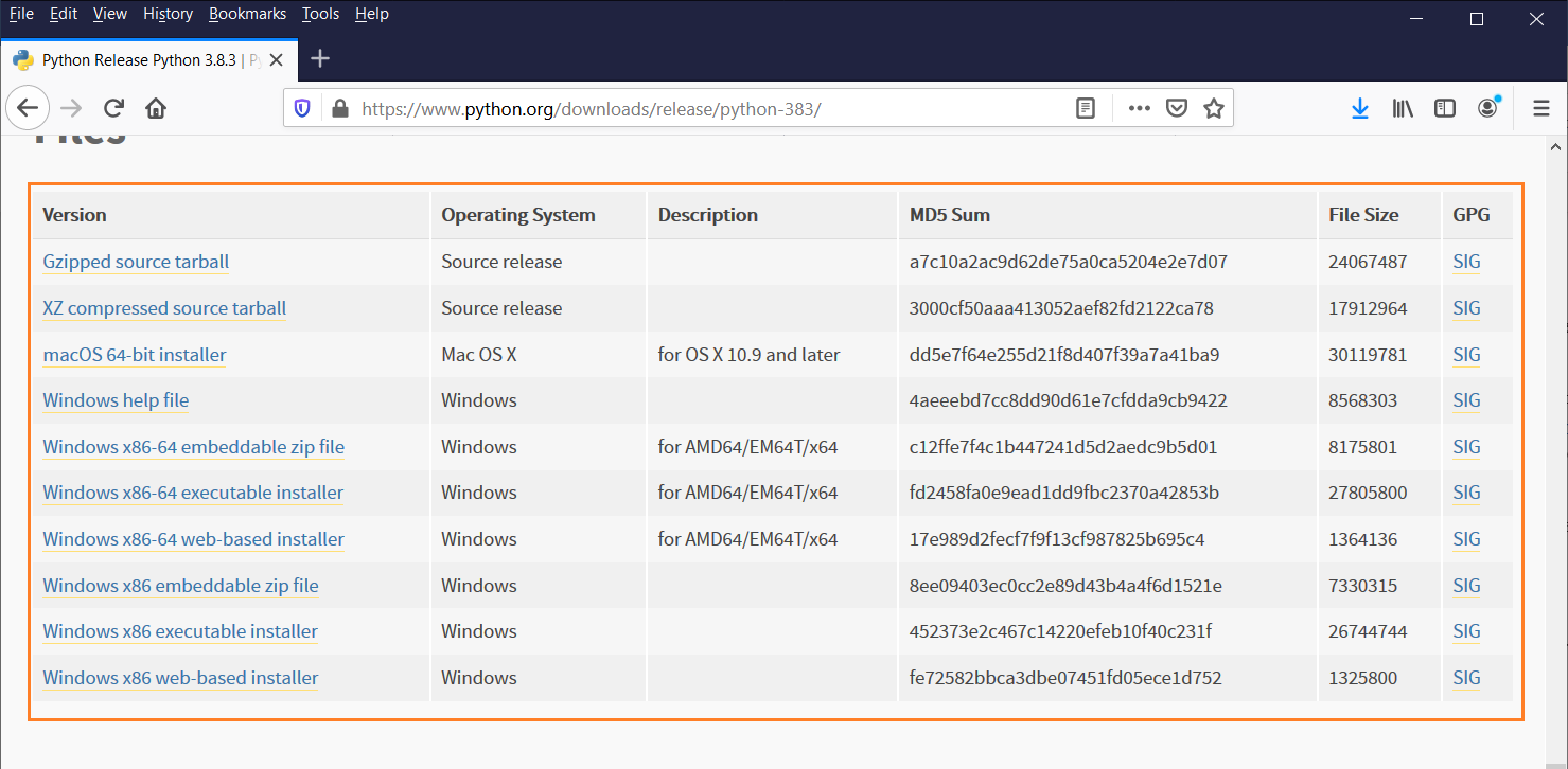 Python installation process on Windows