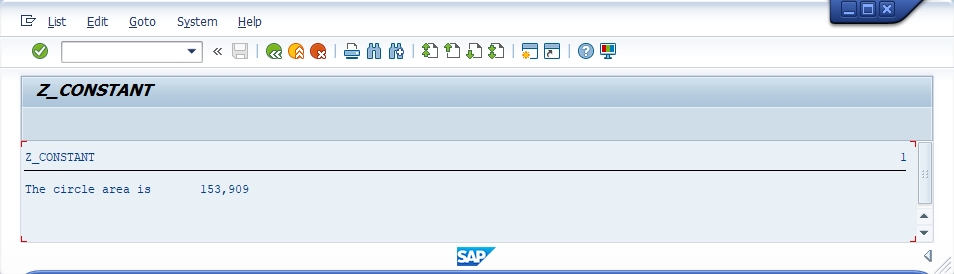 Complex constant example output