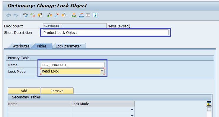 Create lock Objects