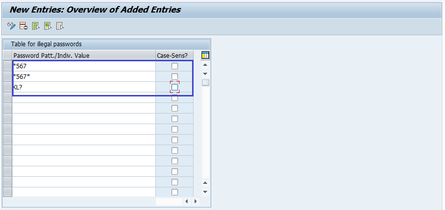 Password Restrictions