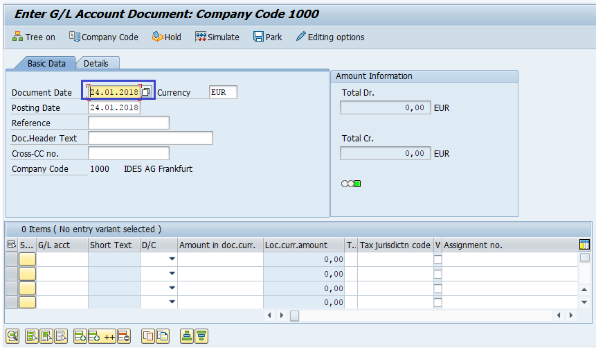 Postings to Profit Center