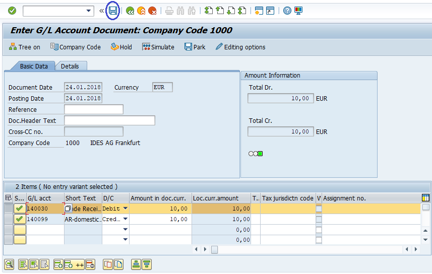 Postings to Profit Center