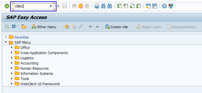 Assign company code to chart of Account