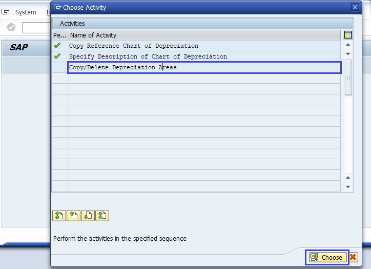 Copy Reference Chart of Depreciation or Depreciation Areas