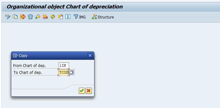 Copy Reference Chart of Depreciation or Depreciation Areas