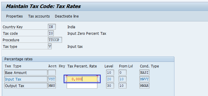 Assign Tax code to Non taxable transactions