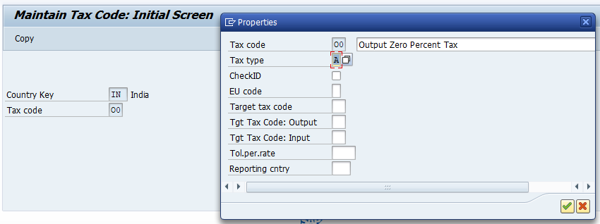 Assign Tax code to Non taxable transactions