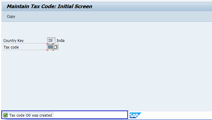 Assign Tax code to Non taxable transactions