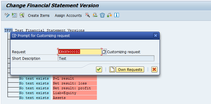 Financial Statement Version