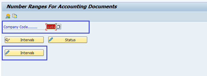 SAP FI - Document Number Ranges