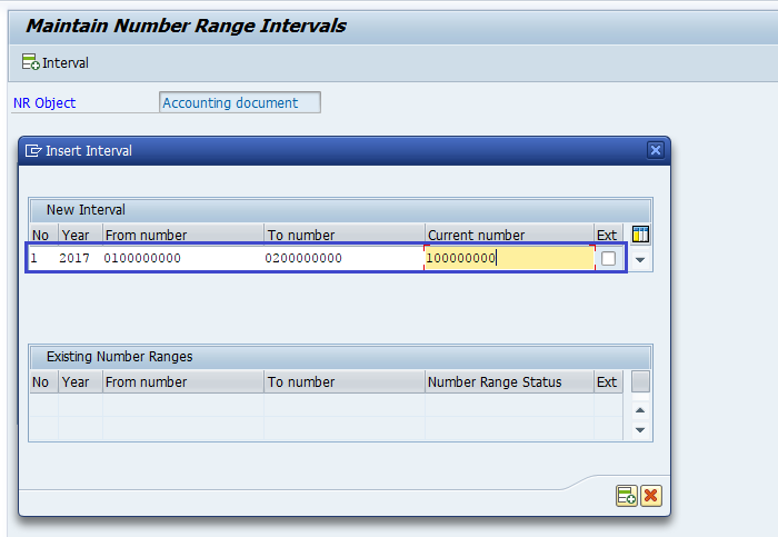 SAP FI - Document Number Ranges