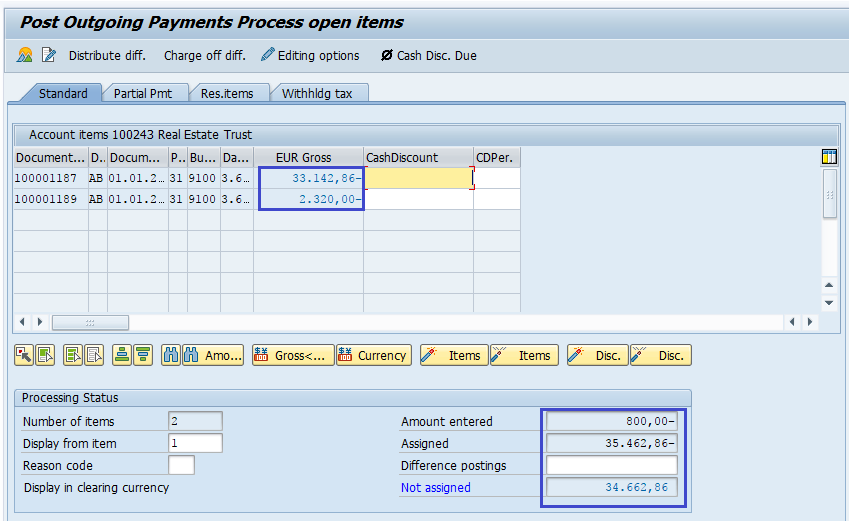 Post Outgoing Vendor Payment