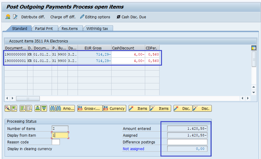 Withholding Tax During Payment Posting