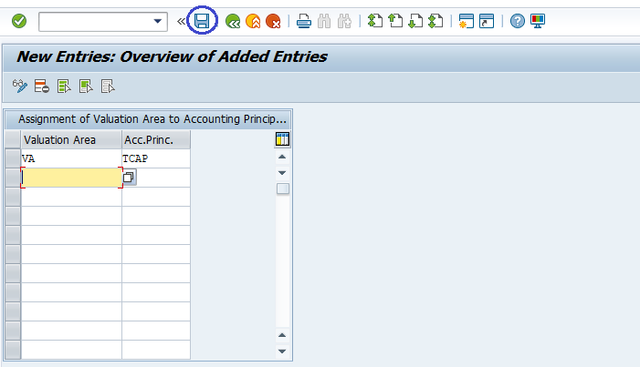 Assign Valuation areas and accounting principles