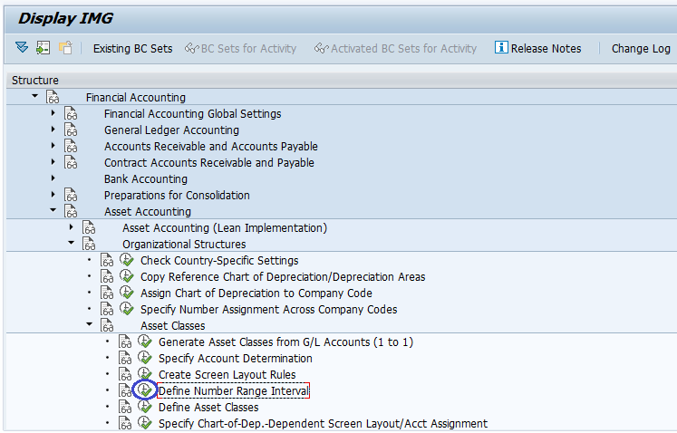 Asset Number Range Intervals