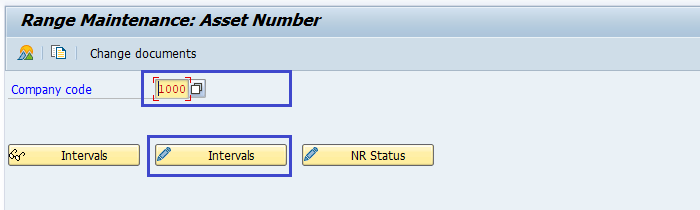 Asset Number Range Intervals