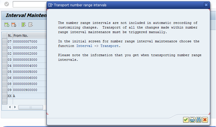 Asset Number Range Intervals