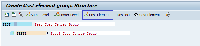 Cost Center Group