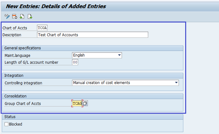 Chart of Account (COA)