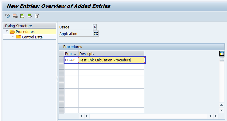 Check Calculation Procedure