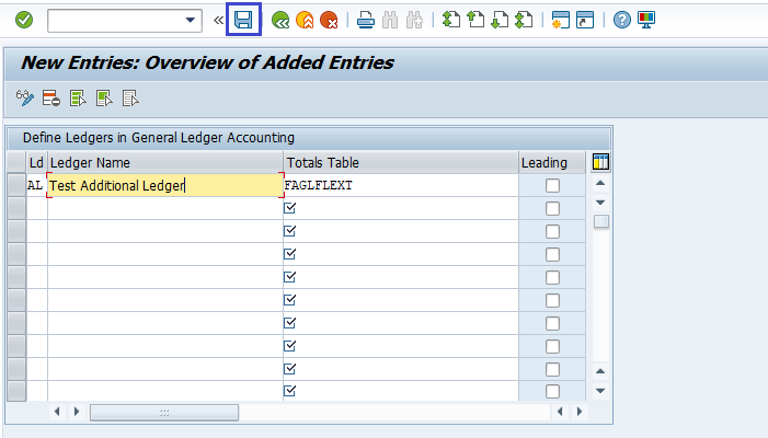 Ledger for General Ledger Accounts