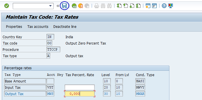 Assign Tax code to Non taxable transactions