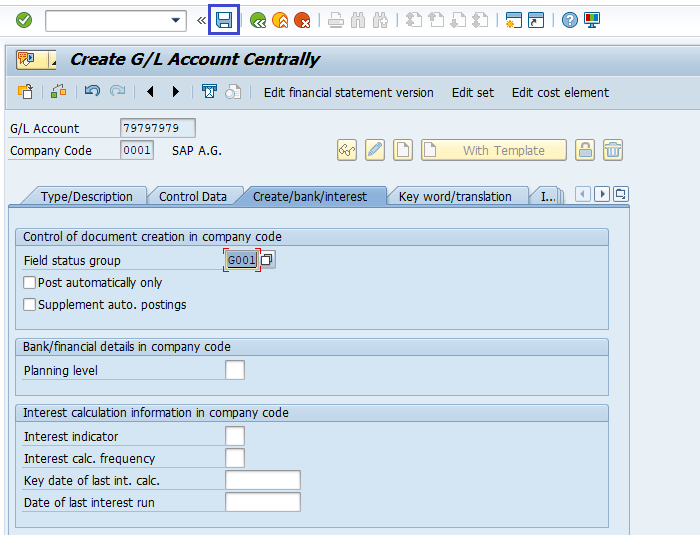 General Ledger Account