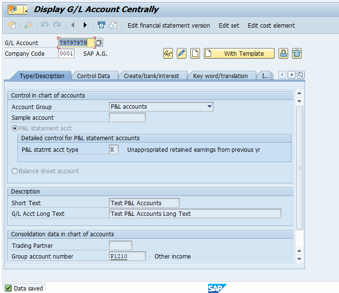 General Ledger Account