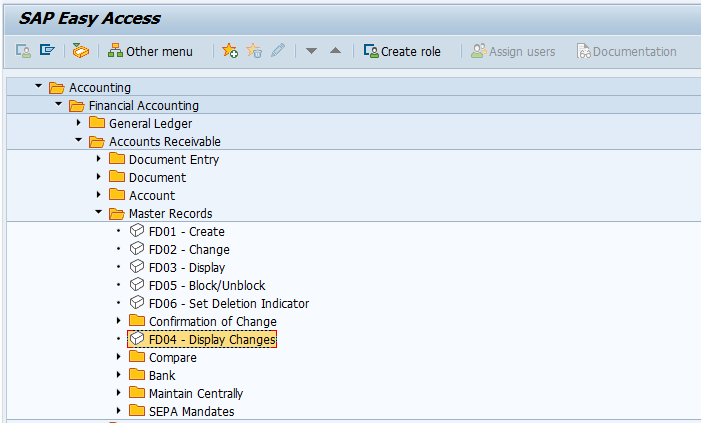 Display Customer Master Data Changes