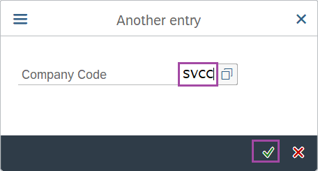 Assign company code to company