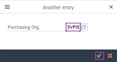 Assign purchase organization to company code