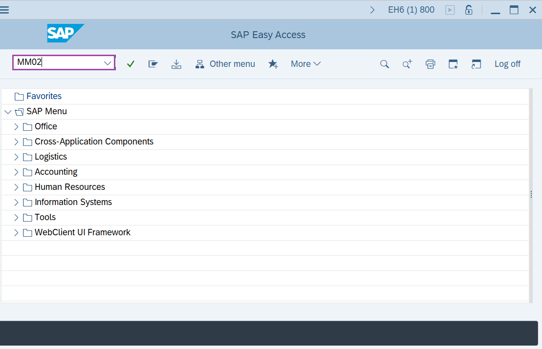 Change Material Master