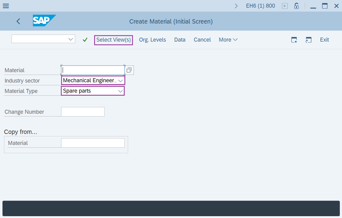 Create Material Master
