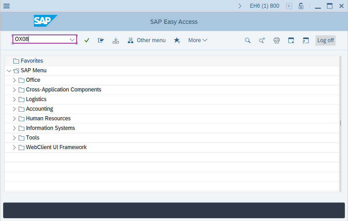 Define purchase organization in SAP