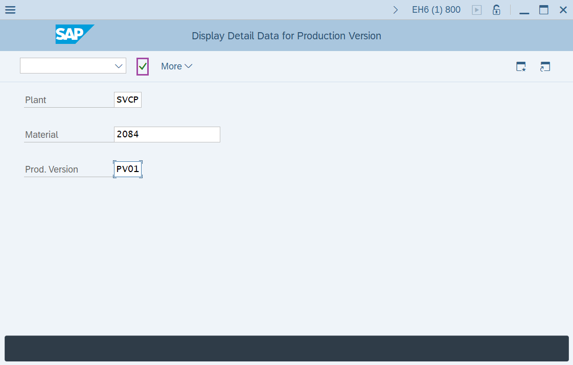 Display production version
