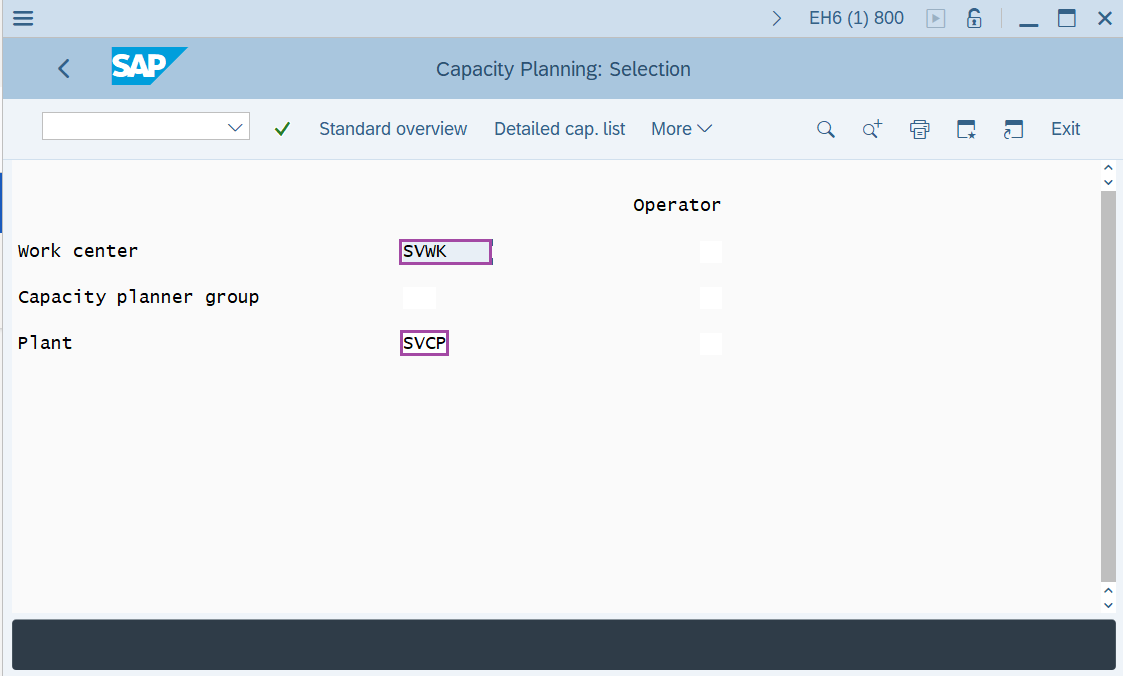 How to Check capacity loads