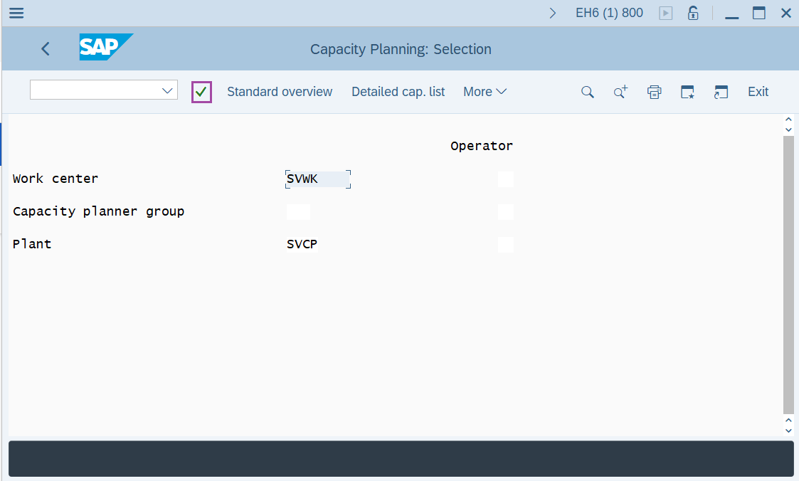 How to Check capacity loads