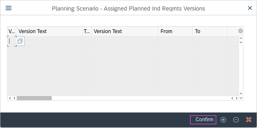 How to Create Planning Scenario