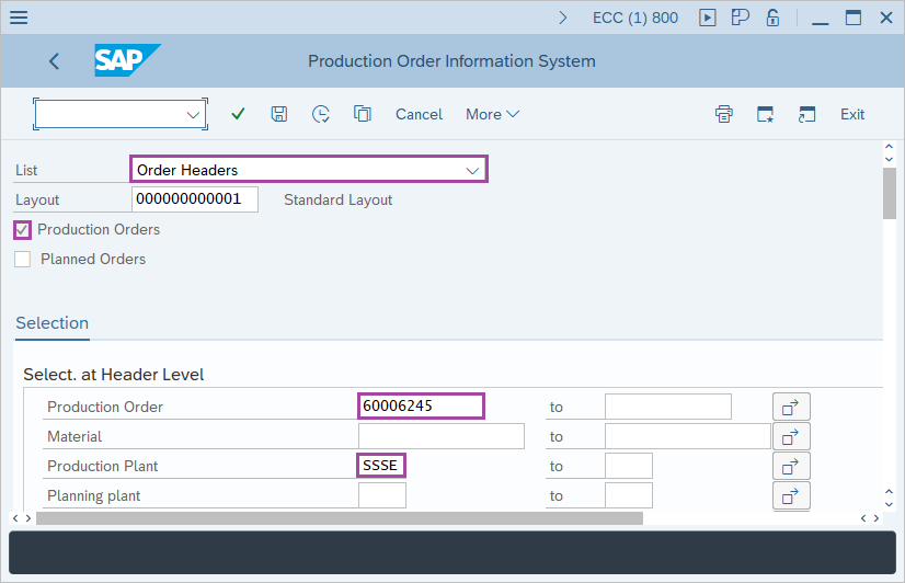 How to Display order information systems