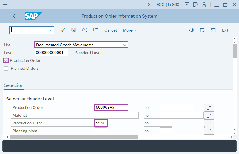 How to Display order information systems