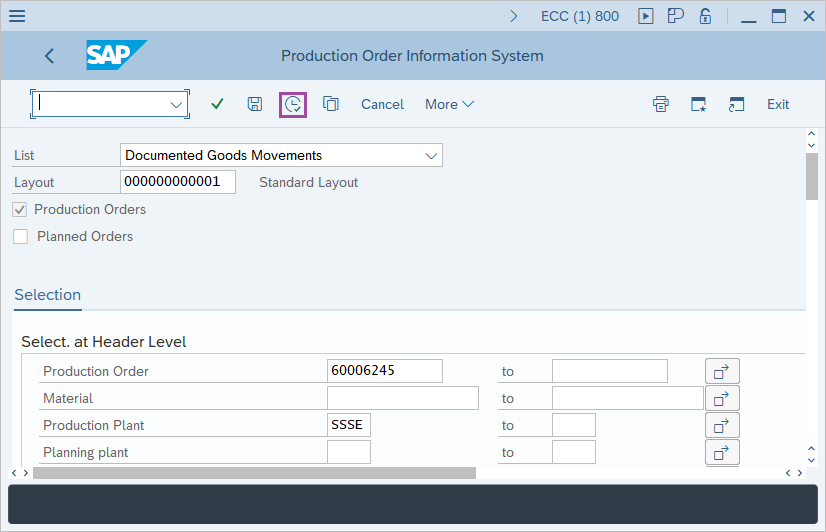 How to Display order information systems