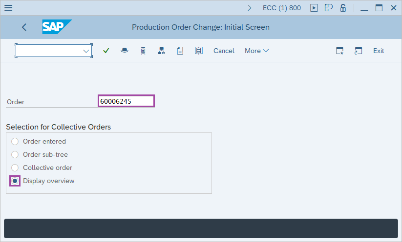 How to TECO  Production Order
