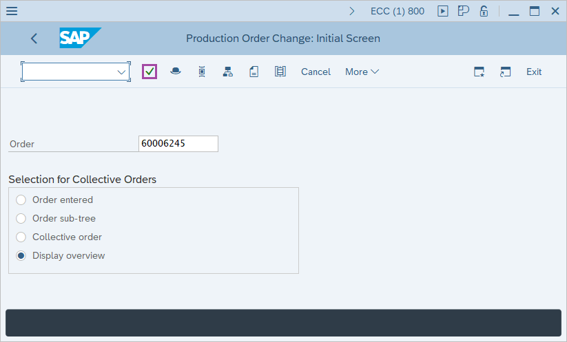 How to TECO  Production Order