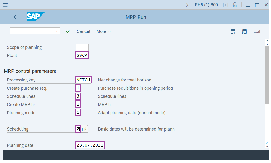 How to run MRP for all Products