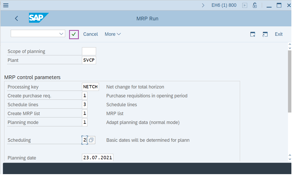 How to run MRP for all Products