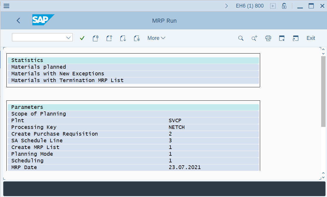 How to run MRP for all Products