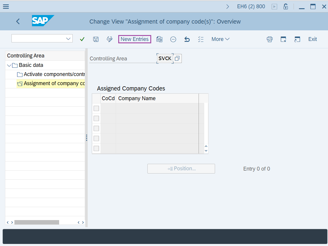 Maintain controlling area