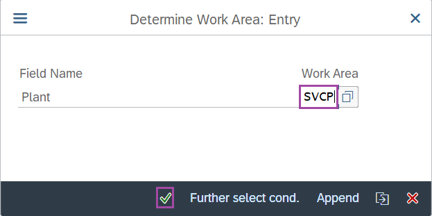 Maintain storage location