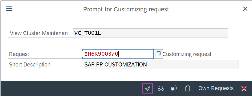 Maintain storage location