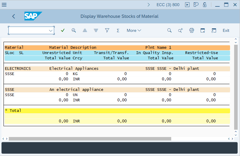 Stock of Multiple Materials